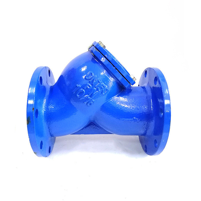 तन्य कास्ट आयरन Flanged Y प्रकार छलनी फ़िल्टर वाल्व DN150 PN10 सीवेज