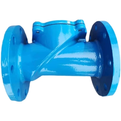 Flanged F6 नॉन रिटर्न स्विंग चेक वाल्व डक्टाइल कास्ट आयरन PN10 PN16