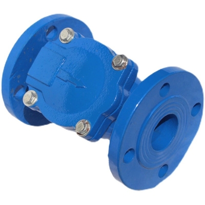 Flanged F6 नॉन रिटर्न स्विंग चेक वाल्व डक्टाइल कास्ट आयरन PN10 PN16