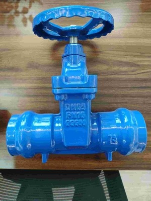 लो ऑपरेटिंग टॉर्क डक्टाइल आयरन सॉकेट गेट वाल्व DN50-DN300mm