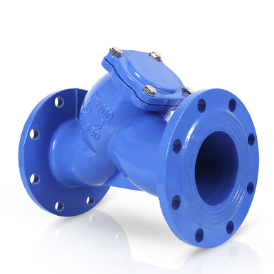 DIN/BS DN100 Pn10 Pn16 डक्टिल कास्ट आयरन DIN3202 F1 Flanged Y Strainer